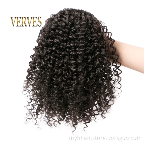 Curly Ponytail Hairpiece With Rubber 10Inch Short crochet braid band hair Chignon Synthetic Ponytail Hair Extension with Clip-in